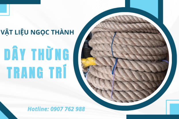 Dây Thừng Trang Trí  Khơi Nguồn Sáng Tạo Cho Không Gian Vintage- Vật Liệu Ngọc Thành